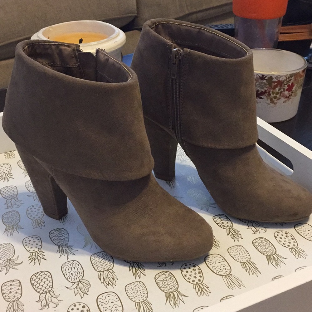 Taupe booties